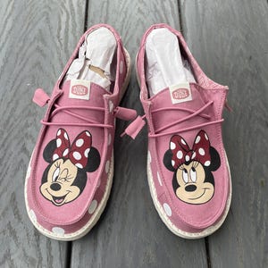 Pink Minnie Mouse Adult Hey Dudes