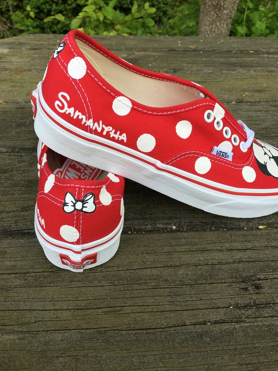 minnie mouse vans womens size 9