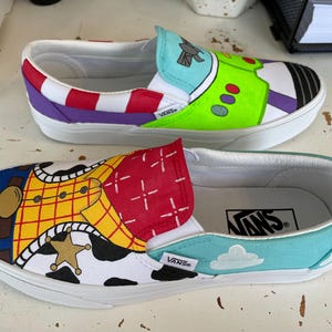Toy Story Painted Adult Vans Shoes