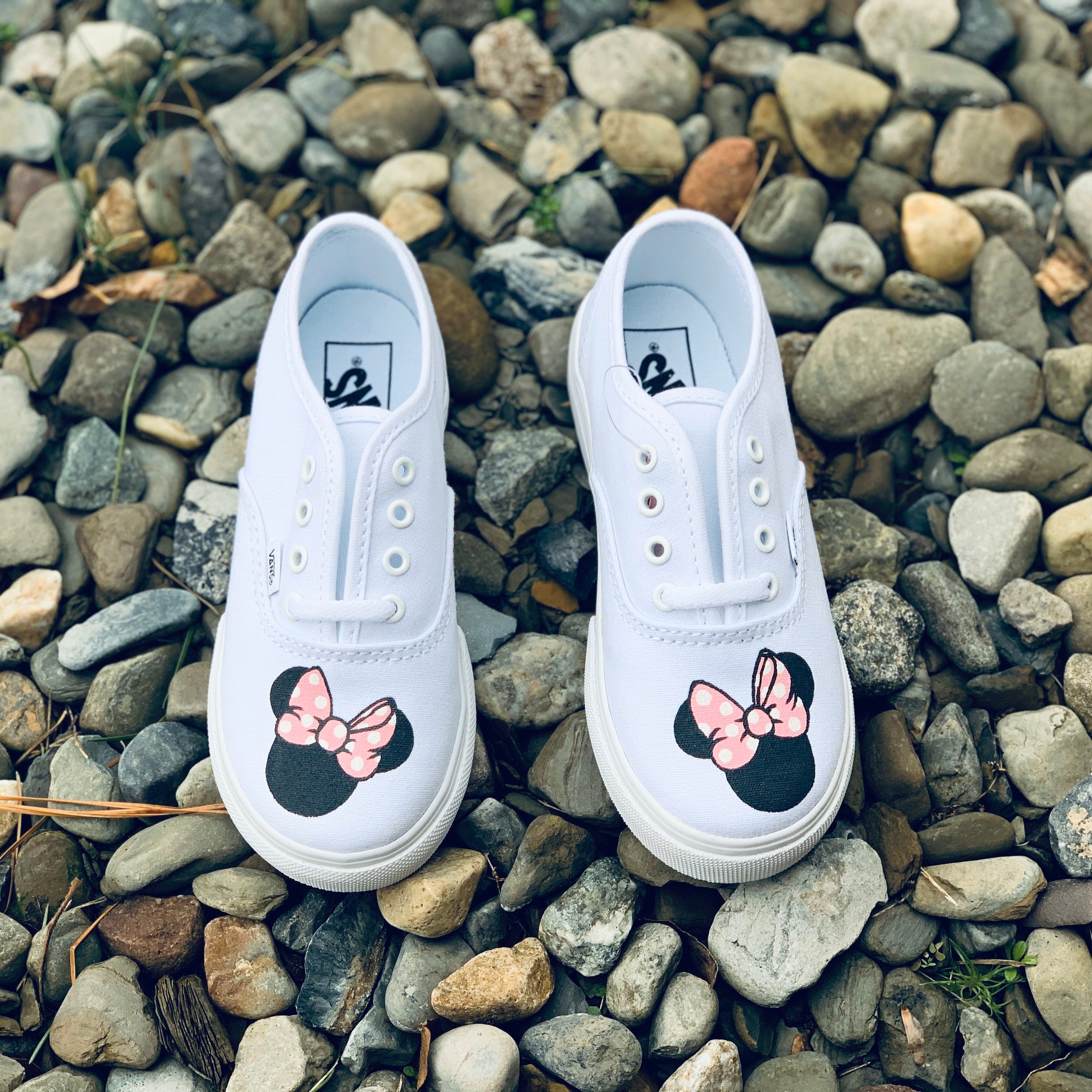 Pink polka dot vans best sale