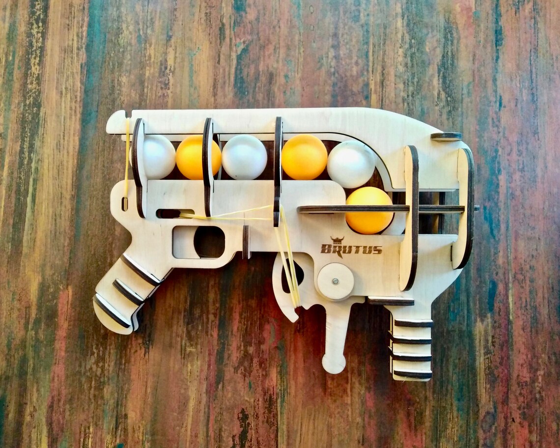 Toy Gun. Ping Pong Ball Shooter. Wooden Gun. Toys for Boys. Etsy
