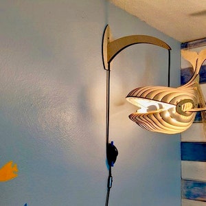 Do It Yourself WHALE Pendant Light. DIY Kit Ceiling Chandelier / Wall Light Sconce. Whale Self Assembly Kit Nursery Night Lamp Birthday Gift DIY Wall Lamp 19,7 inches