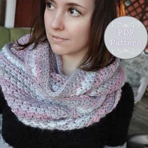 Sakura Iro Infinity Scarf Crochet Pattern, wrap, pdf pattern, digital download