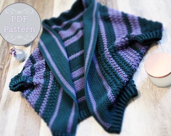 Stripes For Life Blanket Cardigan Pattern, crochet pattern, granny cardigan, oversized cardigan, pdf digital download