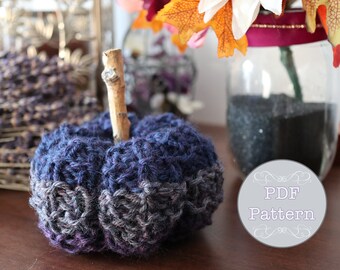 Knit Pumpkins Knitting Pattern: Fall Decor Centerpiece (PDF Pattern)