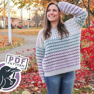 Heart's Desire Sweater Crochet Pattern, heart, crocheted, oversized, boyfriend, comfy, pull-over, digital download, pdf, tutorial