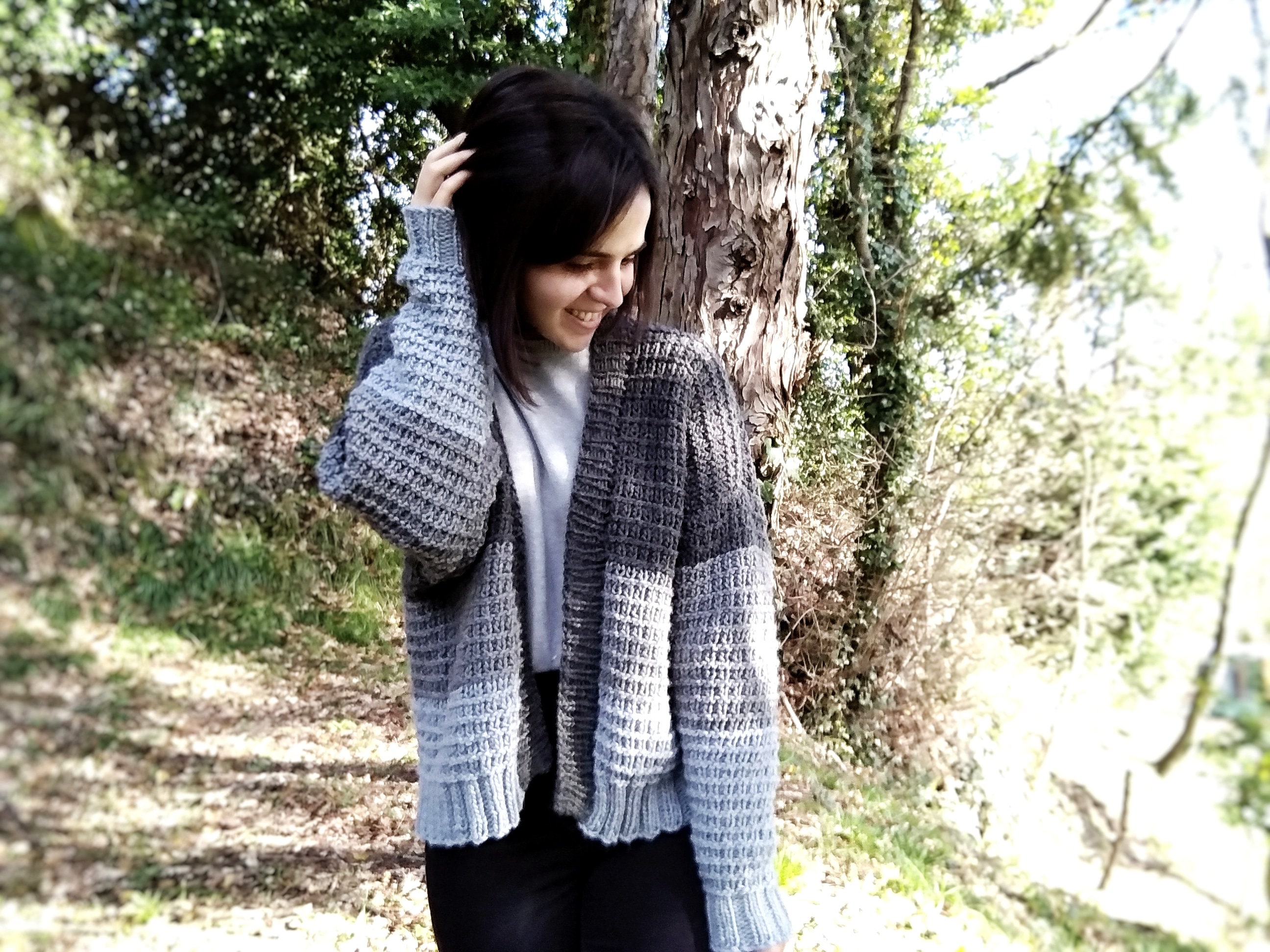 Nameme Cardigan Knitting Pattern, Oversized Cardigan, Bulky Nameme Cardigan Knitting Pattern, Oversized Cardigan, Bulky