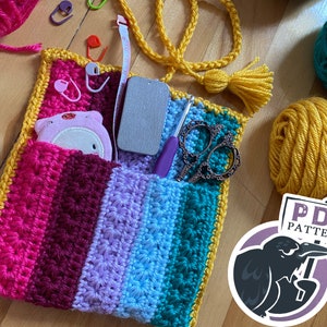 Patrón de ganchillo Magic Carpet Clutch, bolsa, bolso, billetera, tutorial, pdf, descarga digital,