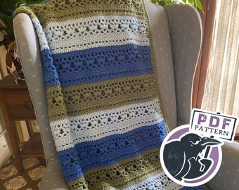 JuliDot Lapghan Crochet Pattern, afghan, lap blanket, throw, tutorial, pdf, digital download