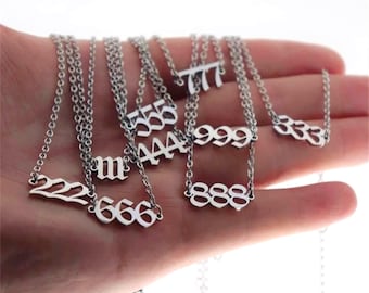 Sterling Silver Angel Number Bracelet, Personalized Lucky Number Jewelry
