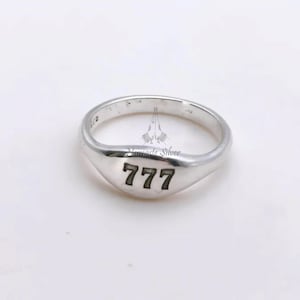 Angel Numbers Ring Sterling Silver Custom Engraved Spiritual Jewelry
