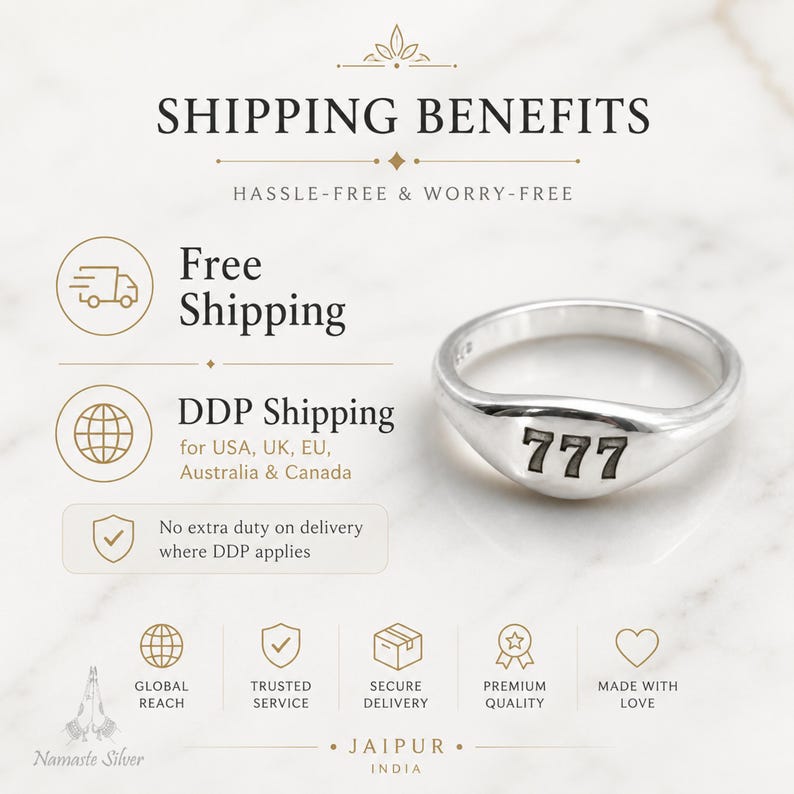 Angel Numbers Ring Sterling Silver Custom Engraved Spiritual Jewelry