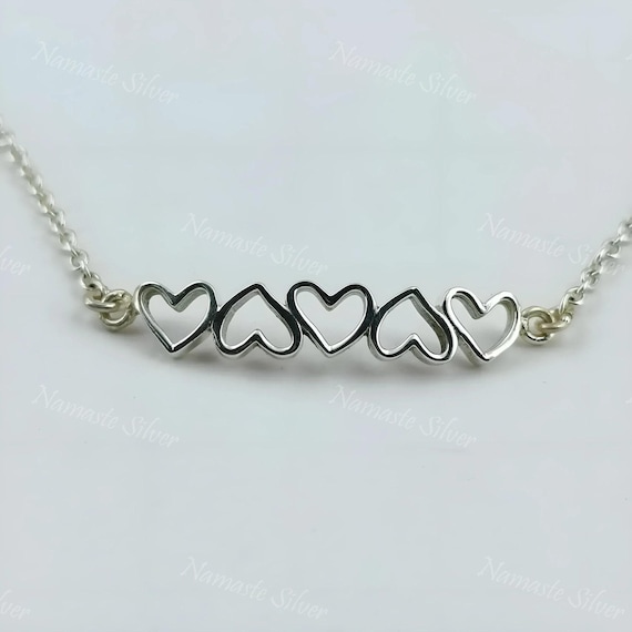 Heart to Heart Bracelet, 925 Sterling Silver Bracelet