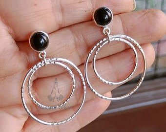 アクセサリー Born From Rock Onyx Heirloom Earring Born From Rock Onyx Earring