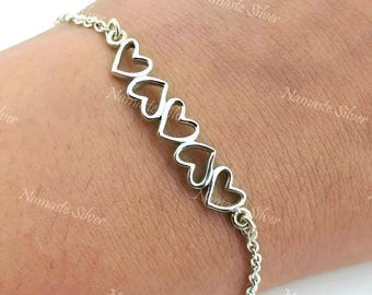 ◎D moment ◎ Autumn Heart 925 Silver Bracelet il_340x270.6786476080_ja0m.jpg