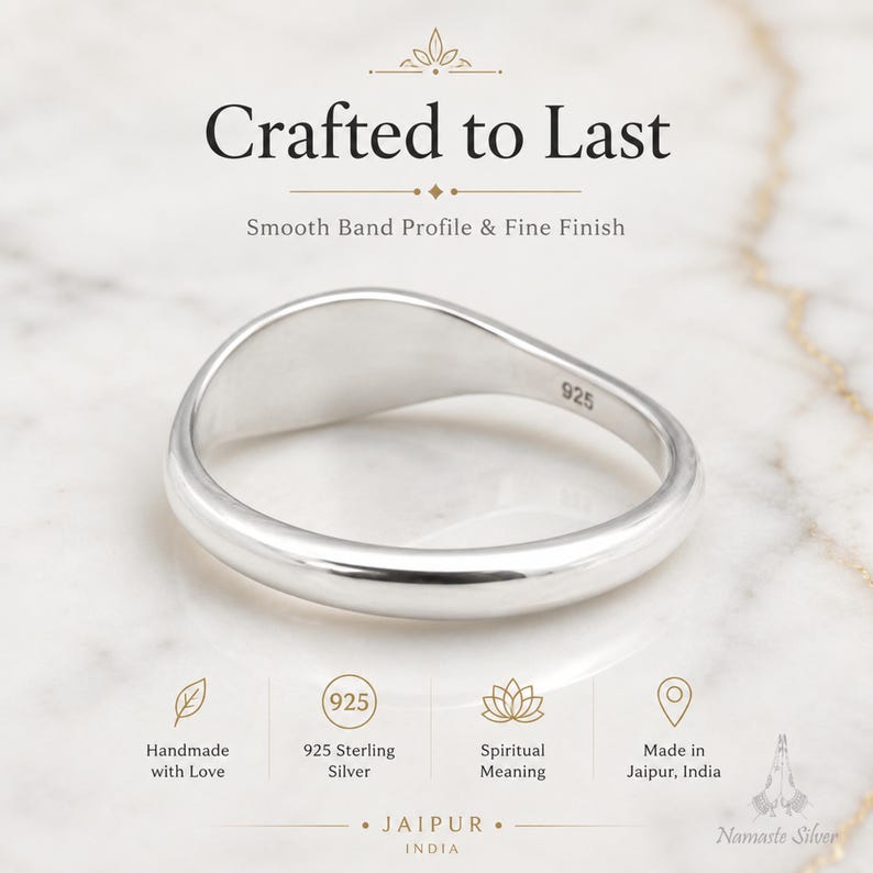 Angel Numbers Ring Sterling Silver Custom Engraved Spiritual Jewelry