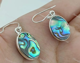 Orecchini pendenti in argento sterling con citrino: regalo con pietra portafortuna di novembre - Italia