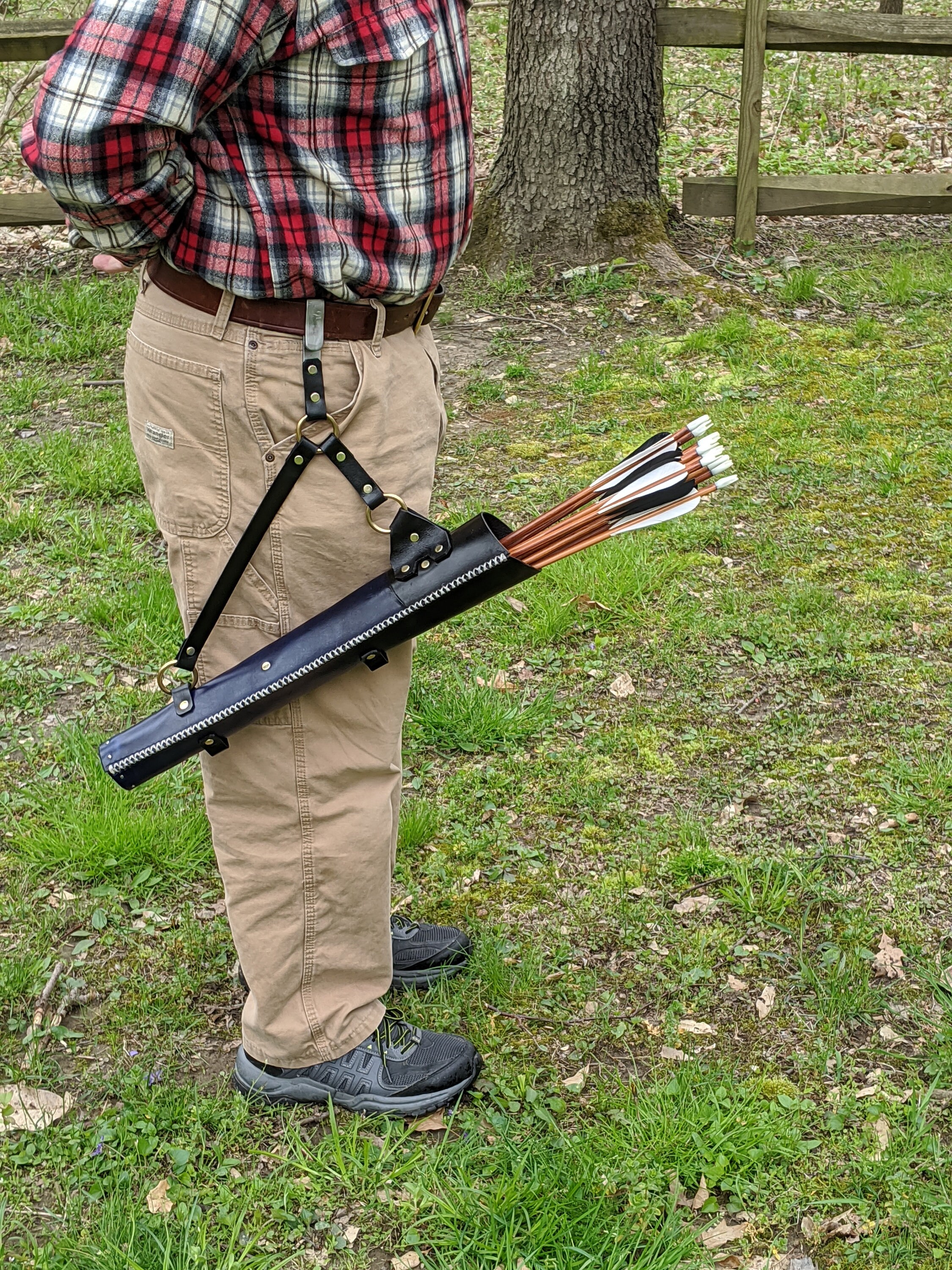 20 Hip Quiver with Ground Spike Traditional Archery Etsy