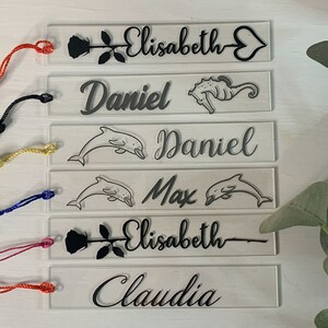 personalized bookmark, gift for beginning readers, school bag for beginners, souvenir for bookworms