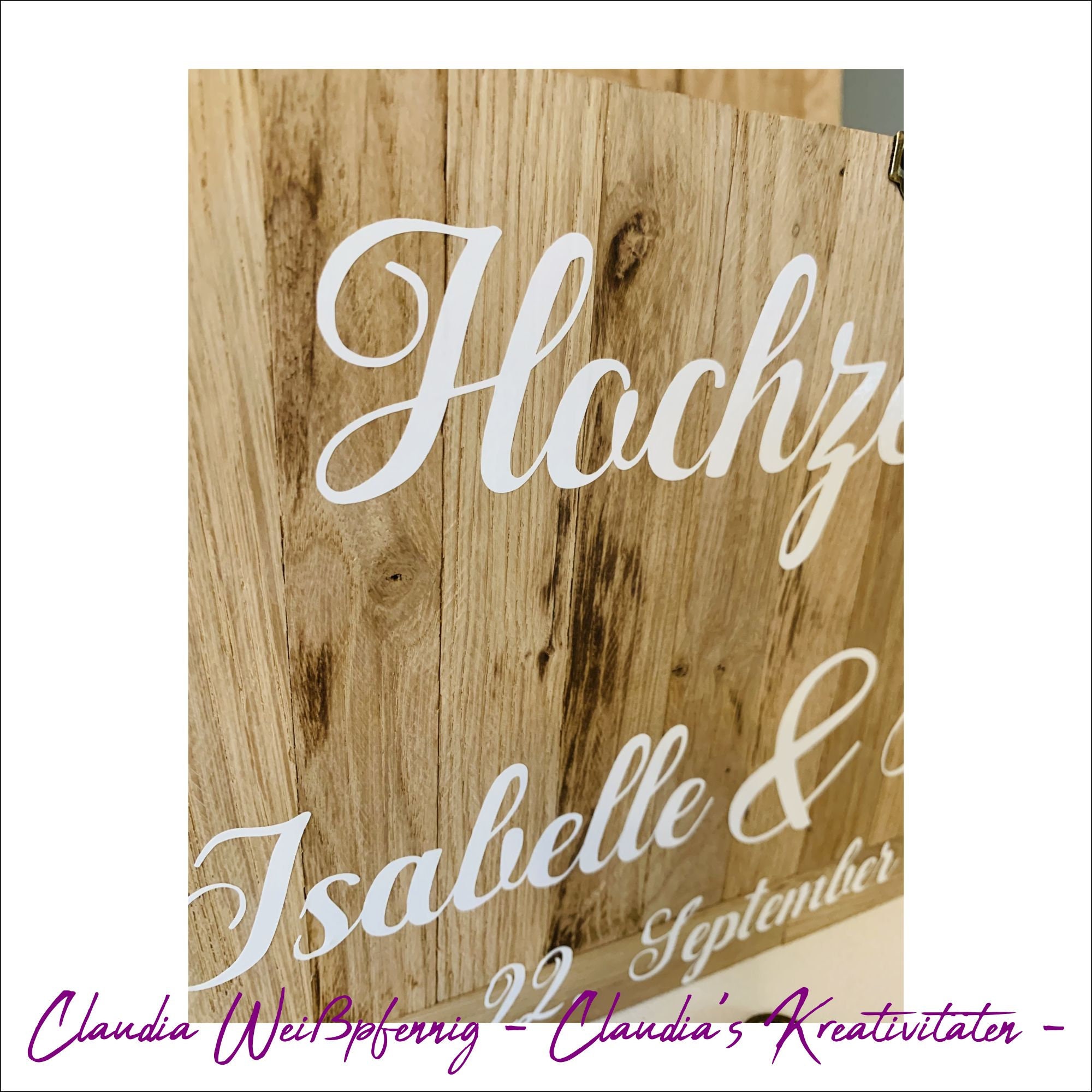 Rustikaler Hochzeitspost Briefkasten aus massivem Holz Etsy.de