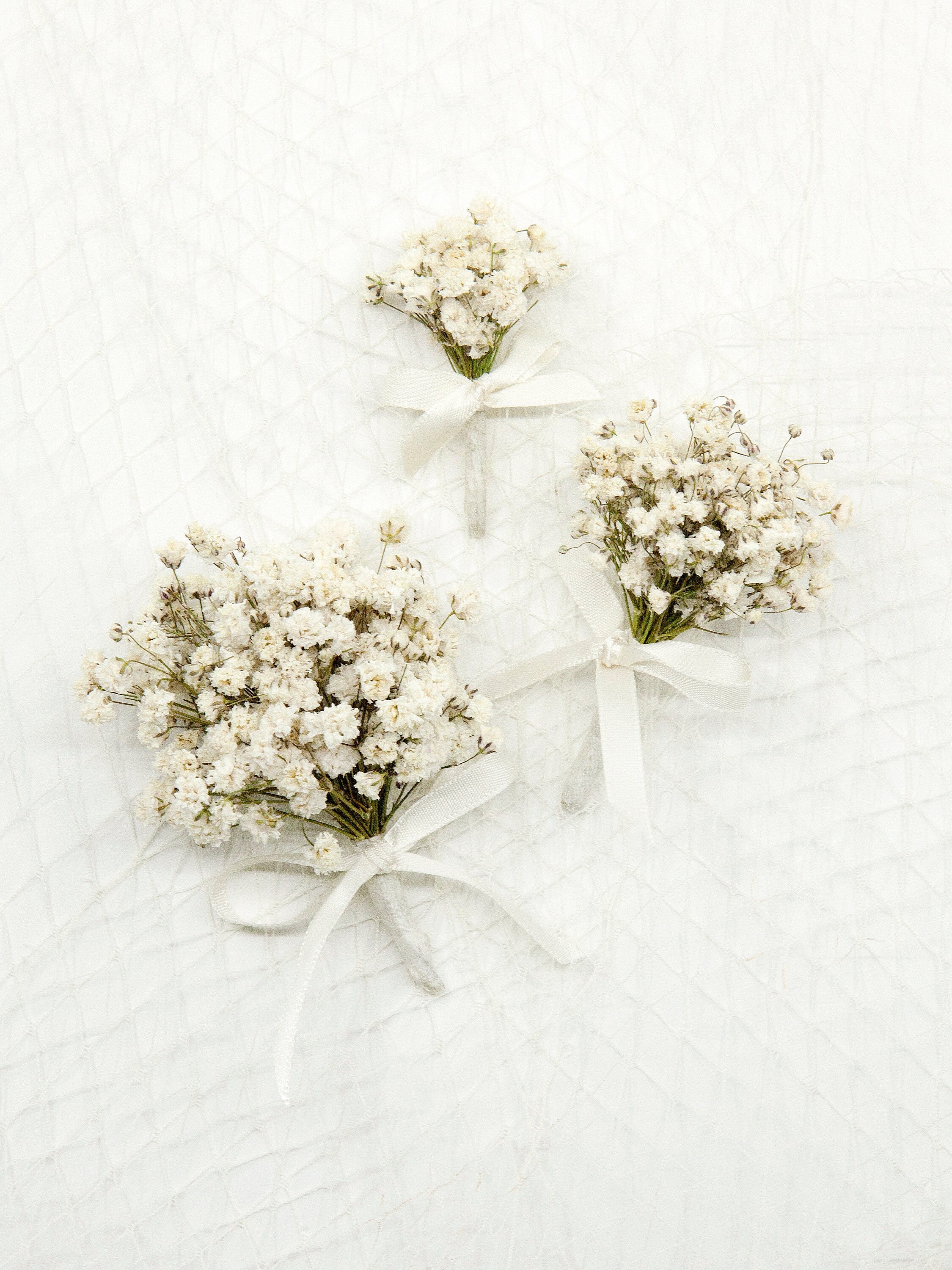 Babies Breath Boutonniere for events, prom, dances, Carithers Florist