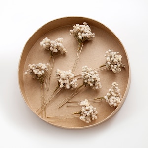 Dried Baby&#39;s Breath Big Hair Pin | Bridal Hair Pins - Style #4 | Gypsophila Flower Bridal Flower Girl Bridesmaid Hair Accessories