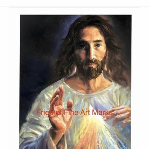 Divine Mercy, Piercing Eyes, card stock 11x14/or 9x18, “Merciful Lord”, Catholic Gifts, confirmation gift, first communion gift