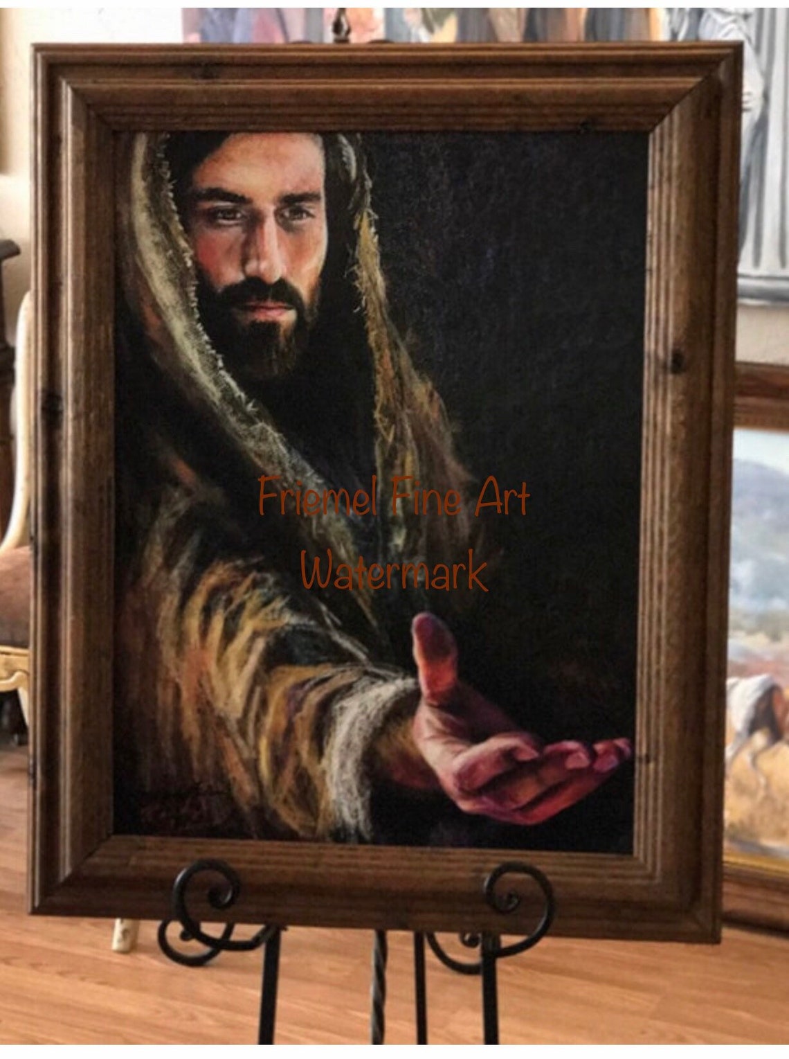 Jesus Art canvas 18x24 Follow Me Jesus Art Etsy