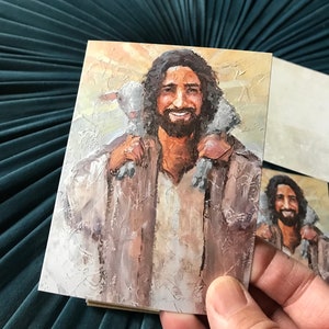 Papelaria Good Shepherd, cartões de agradecimento, cartões de felicitações cristãos, presentes exclusivos, também pode ser impresso, pequenos presentes de Páscoa