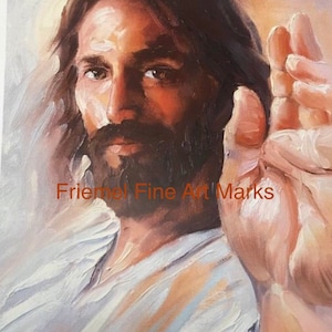 Jesus The Healer Art, Strength of God’s Healing power, - “Faith Has Saved You”, Art for Healing, Christian wall Art