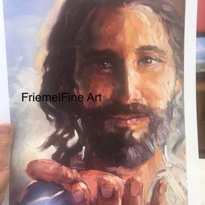 Jesus Wall Art , Jesus Art, Christ portrait , “My Beloved”- 11x14 image, Gift for anxiety, Prayer room art, Christian wall art