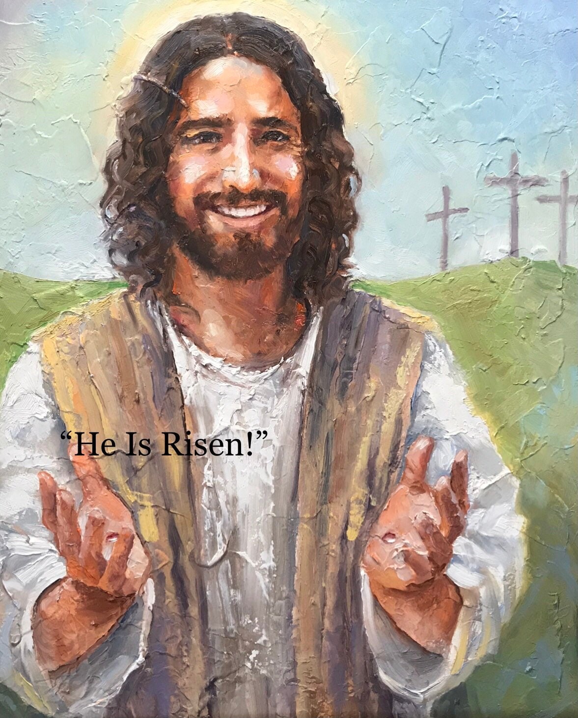 Jesus Smiles Smiling Jesus he is Risen 11x14 Print - Etsy Ireland