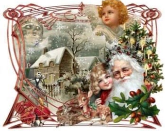 Christmas story. 315pcs approx., 30x25cm. Wooden art puzzle.