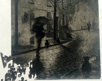 Plexi Puzzle, 184 pieces - Rainy Evening