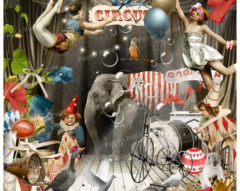 Wooden Puzzle, 150/400/700 pieces - An evening at the circus