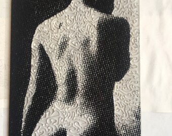 Plexiglas puzzle. Nude from behind. 300 pieces.