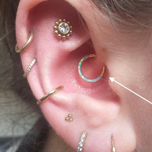 Delicate daith shop jewelry
