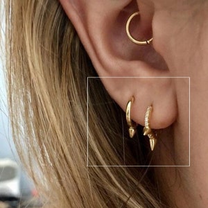 1 EARRING ONLY 925 Sterling Silver /18ct Gold Plated
