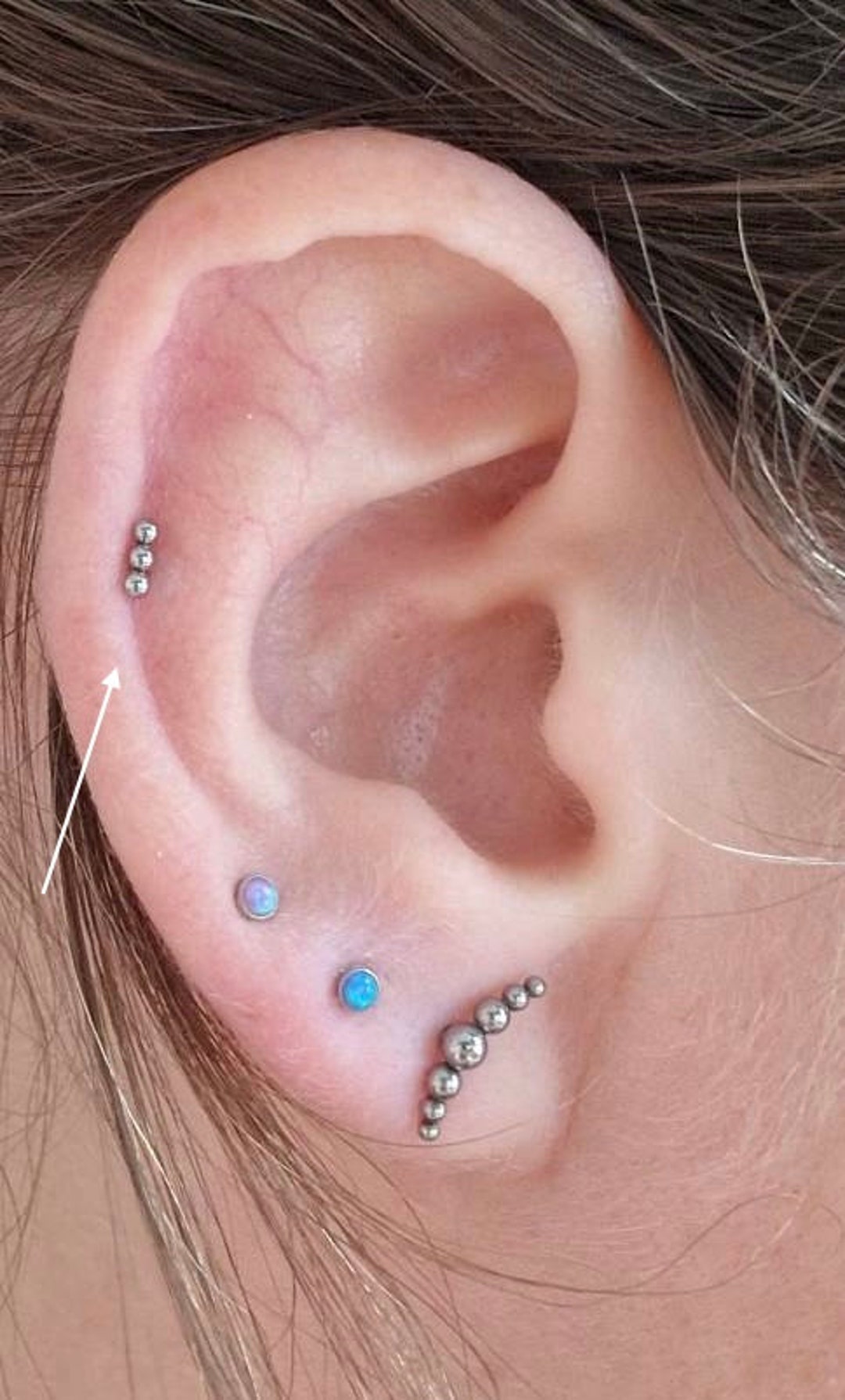 Lot De 10 Bijoux Piercing Labret En Acier 316L Doré - 18G (1.2mm), Longueur 6mm, Bille 3mm - Pour Tragus, Lèvre, Nez