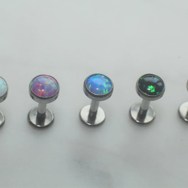 4mm Opal Lip Bar - Etsy UK