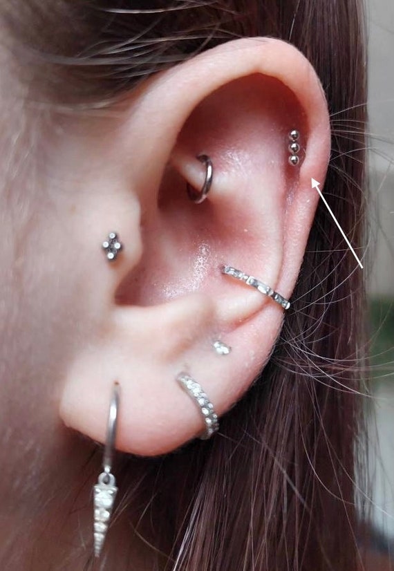 Triple lip piercing deals