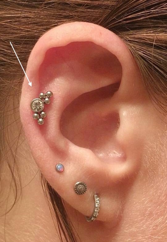 Labret Piercing 16G 316L Edelstahl - 6/8/10/12mm Mit Amethyst