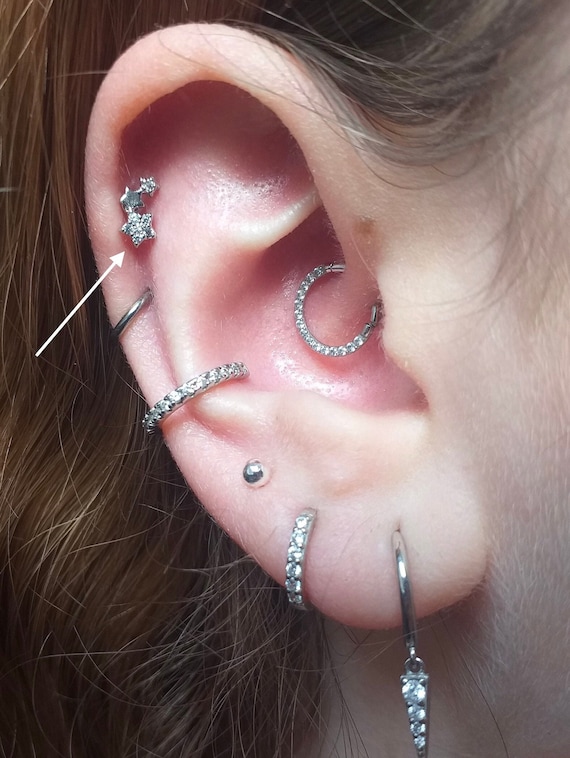 Barres De Piercing Acier Inoxydable - 2 Pièces - Pour Tragus, Helix, Cartilage - Longueurs 12mm, 16mm, 20mm