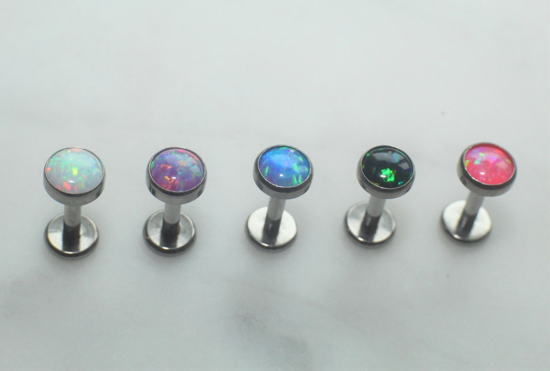 Piercing Labret In Titanio 16G - Senza Filettatura, Push-in - Foto 6