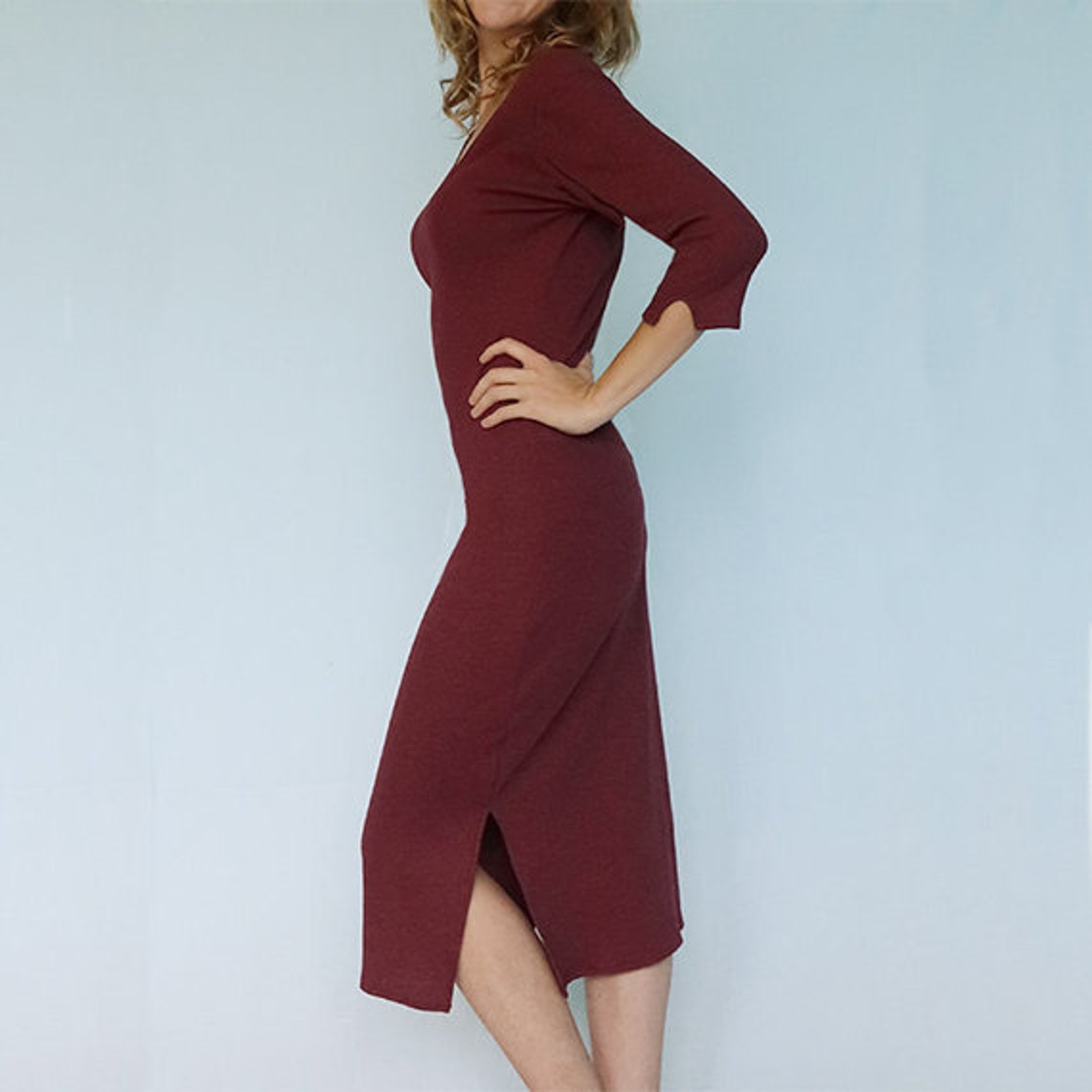 Midlong Spindle Dress Etsy