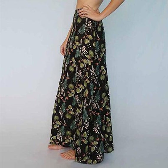boho long skirt style