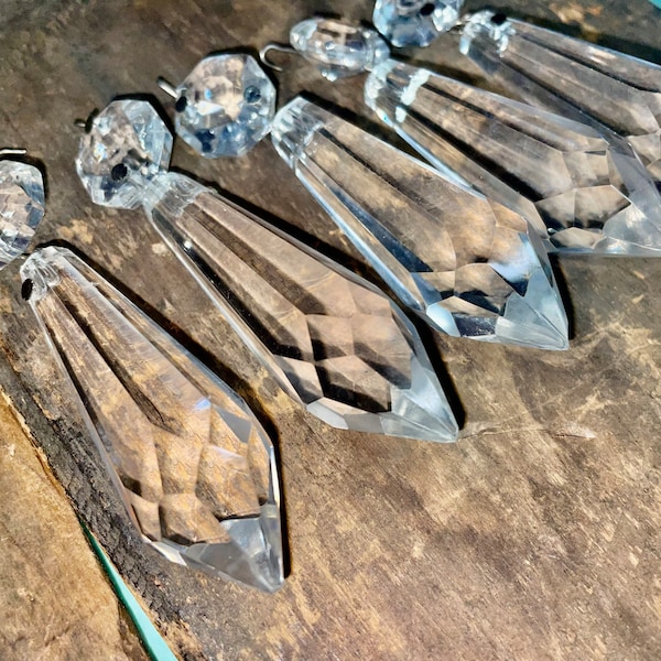 Antique Crystal Prisms Etsy