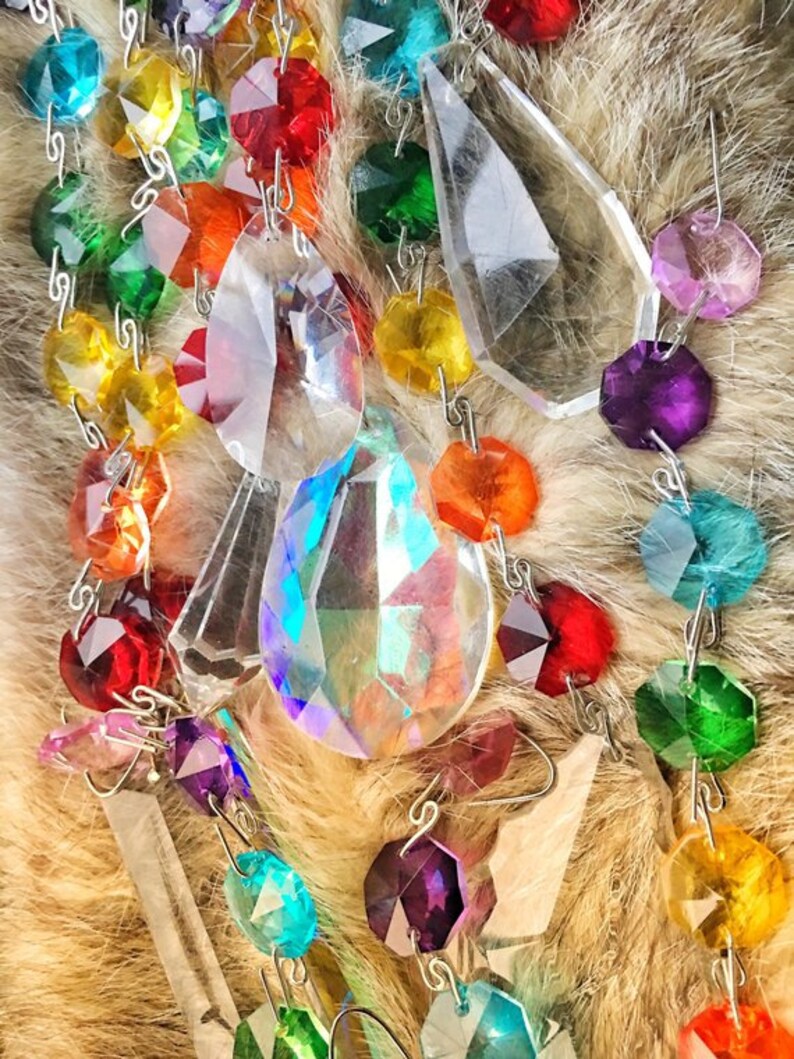 Suncatcher Gift Set Chakra Rainbow Crystal Vintage Prism Etsy
