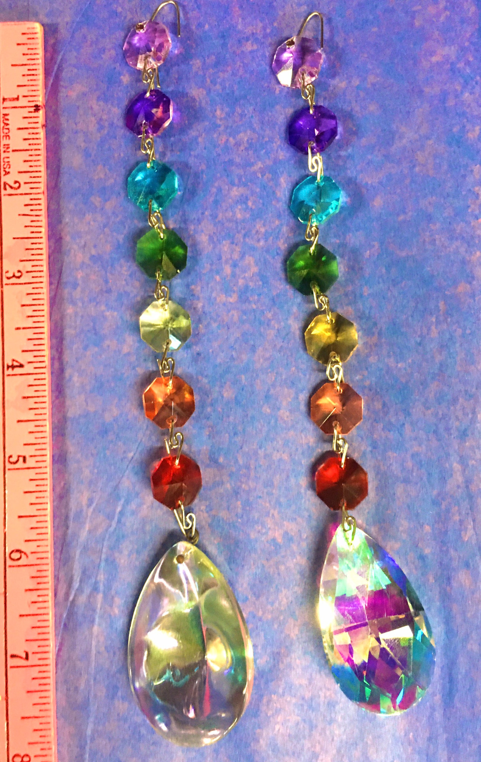 Suncatcher Gift Set Chakra Rainbow Crystal Vintage Prism Etsy Australia