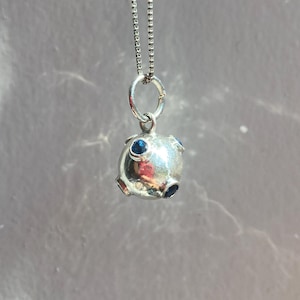 Sputnik Charm – Celestial Talisman – Starburst Satellite Charm – Planetary Pendant – Vintage Constellation Necklace  – Custom Orbit Charm
